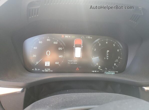LYV102RL7KB330804 2019 VOLVO XC60 Charcoal ხელსაწყოთა პანელის ხედი