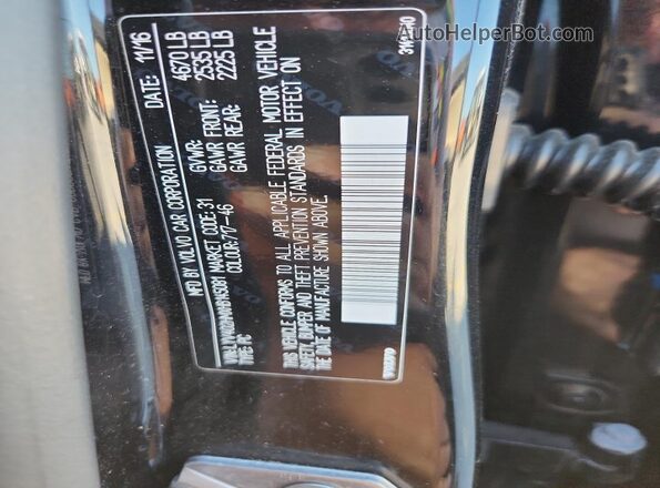 LYV402HMXHB145081 2017 VOLVO S60 Black 