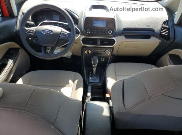 MAJ3S2FE1LC388189 2020 FORD ECOSPORT Красный Вид панели приборов