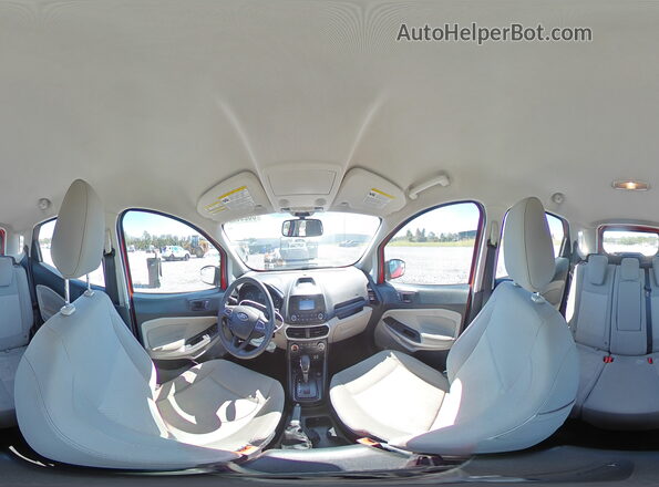 MAJ3S2FE1LC388189 2020 FORD ECOSPORT Красный Панорамный вид салона 360°