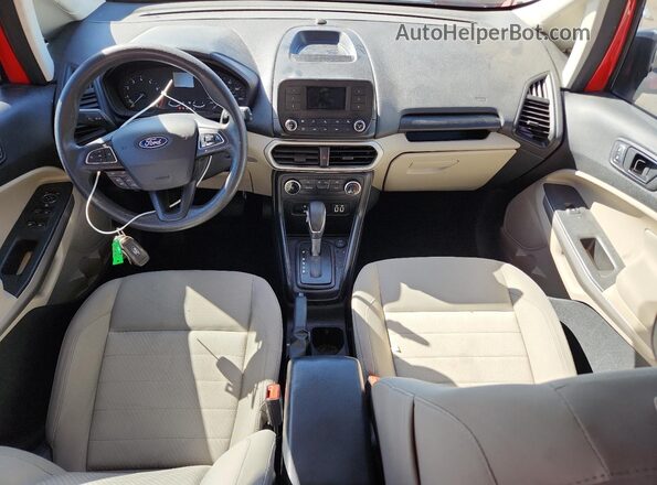 MAJ3S2FE6LC319174 2020 FORD ECOSPORT Красный Вид панели приборов