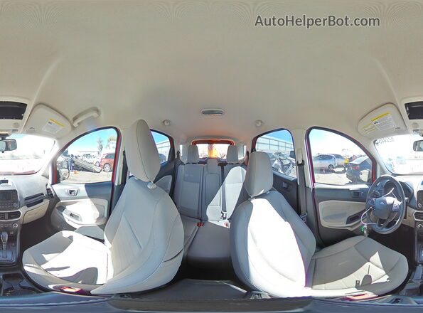MAJ3S2FE6LC319174 2020 FORD ECOSPORT Красный Панорамный вид салона 360°