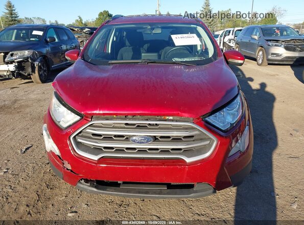 MAJ3S2GE0LC394483 2020 FORD ECOSPORT Maroon Вид щитка приладів