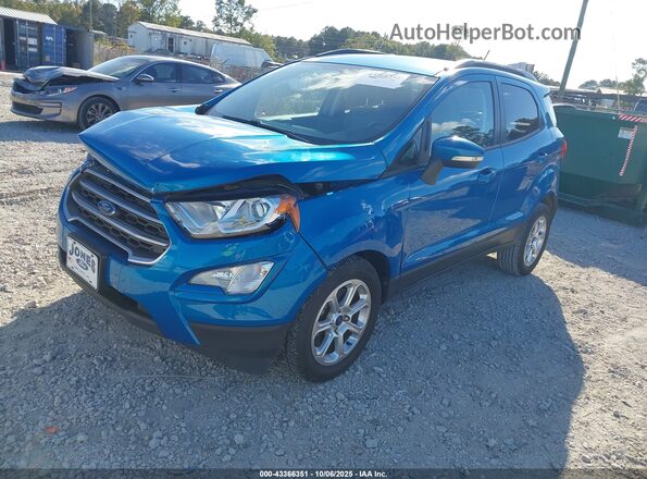 MAJ3S2GE2LC327500 2020 FORD ECOSPORT Синий Передняя левая четверть