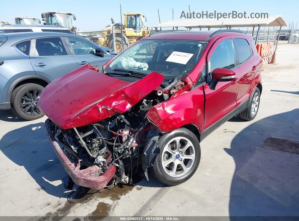 MAJ3S2GE5MC412249 2021 FORD ECOSPORT Red Front left