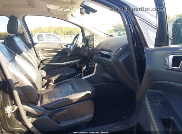 MAJ6P1WL3JC177676 2018 FORD ECOSPORT Black Vista interior delantera