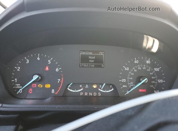 MAJ6S3FL9LC395151 2020 FORD ECOSPORT Белый Вид щитка приборов