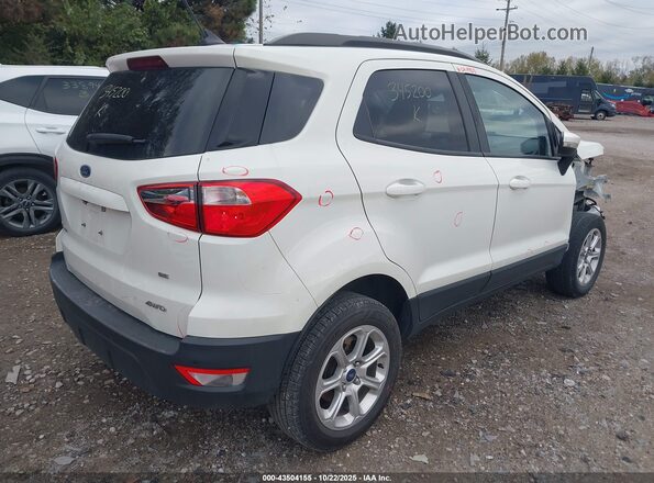 MAJ6S3GL1LC345200 2020 FORD ECOSPORT Белый Задняя правая четверть