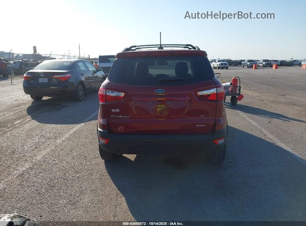 MAJ6S3GL1NC463525 2022 FORD ECOSPORT Red 