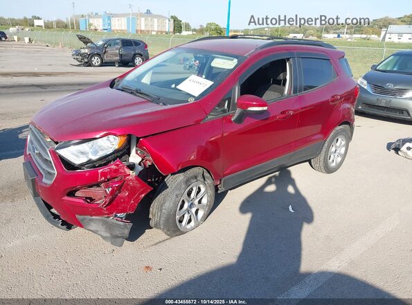 MAJ6S3GL1NC463525 2022 FORD ECOSPORT Red Առջևի ձախ երեք քառորդ տեսարան