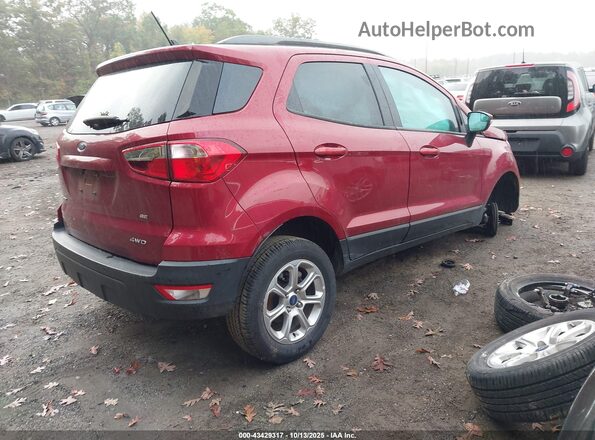 MAJ6S3GL2LC345254 2020 FORD ECOSPORT Red Rear right