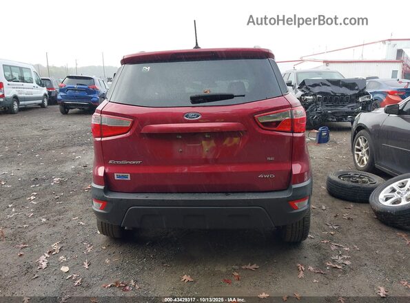 MAJ6S3GL2LC345254 2020 FORD ECOSPORT Red 