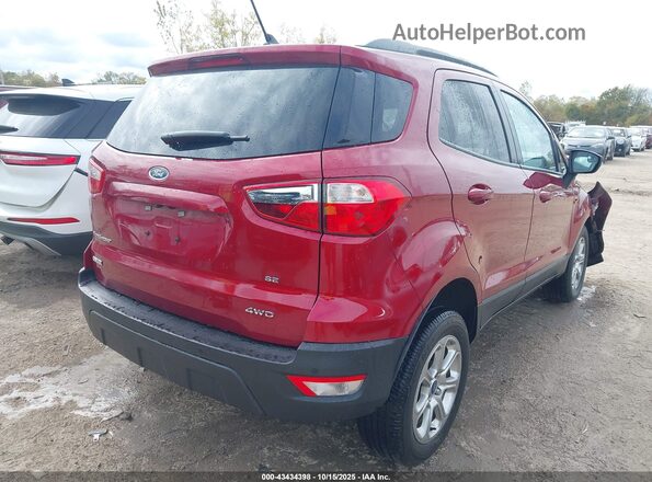 MAJ6S3GL4LC388820 2020 FORD ECOSPORT Красный Задняя правая четверть