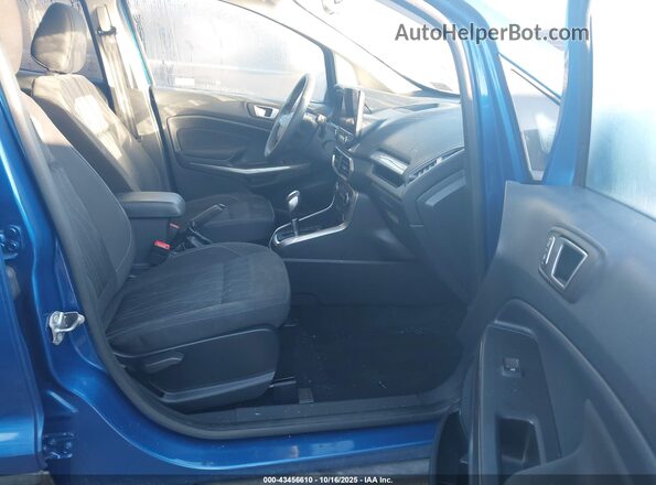 MAJ6S3GL6NC464444 2022 FORD ECOSPORT Синий Вид салона спереди