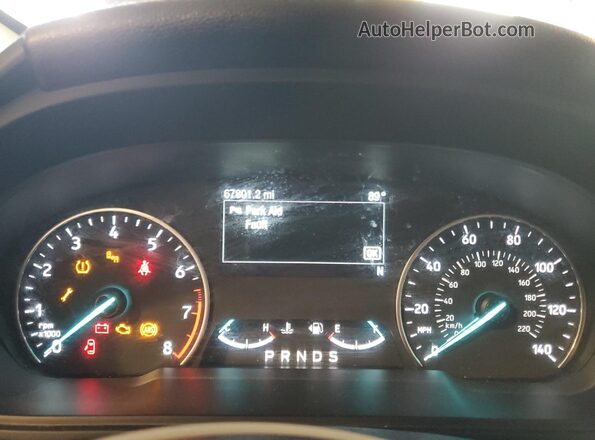 MAJ6S3GL8LC335943 2020 FORD ECOSPORT Tan Vista del cuadro de instrumentos