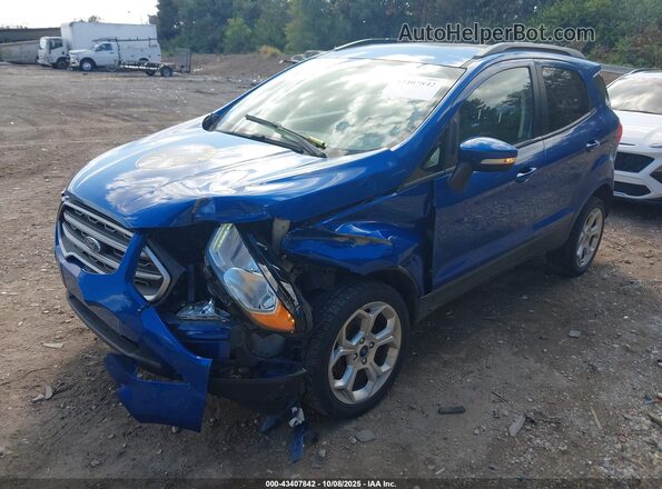 MAJ6S3GL9MC427404 2021 FORD ECOSPORT Blue Przód lewy