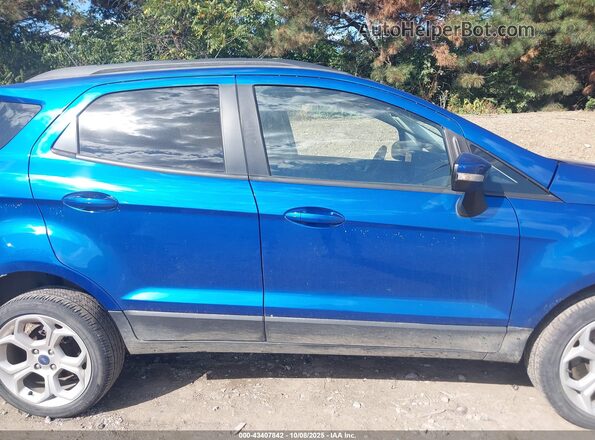 MAJ6S3GL9MC427404 2021 FORD ECOSPORT Blue Widok wnętrza z tyłu