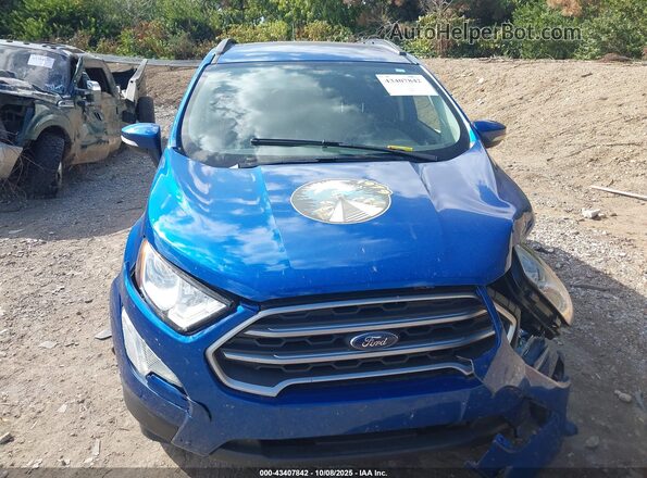 MAJ6S3GL9MC427404 2021 FORD ECOSPORT Blue Widok zestawu wskaźników