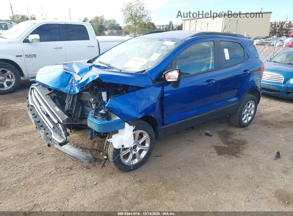 MAJ6S3GLXLC319680 2020 FORD ECOSPORT Blue Передня ліва чверть