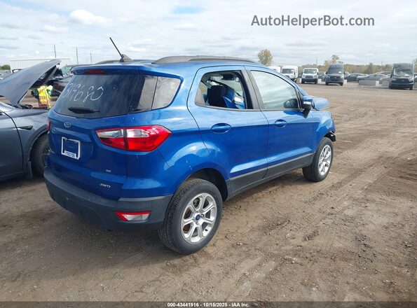 MAJ6S3GLXLC319680 2020 FORD ECOSPORT Blue Задня права чверть
