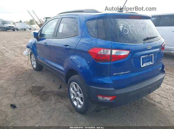 MAJ6S3GLXLC319680 2020 FORD ECOSPORT Blue Задня ліва чверть