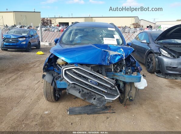 MAJ6S3GLXLC319680 2020 FORD ECOSPORT Blue Вид щитка приладів