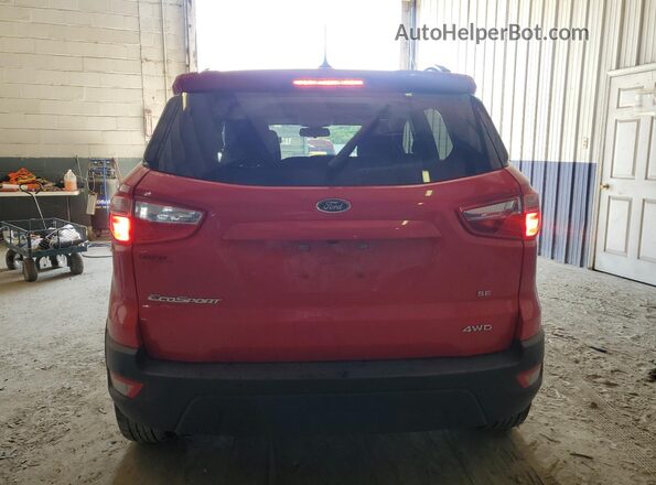 MAJ6S3GLXLC338830 2020 FORD ECOSPORT Red Rear view