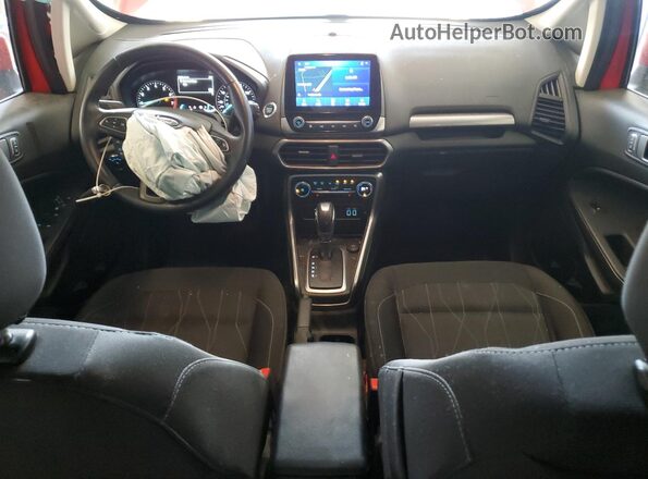 MAJ6S3GLXLC338830 2020 FORD ECOSPORT Red Dashboard view