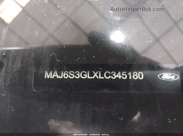MAJ6S3GLXLC345180 2020 FORD ECOSPORT Серый Вид подкапотного пространства