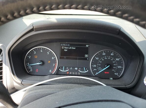 MAJ6S3JL4LC312989 2020 FORD ECOSPORT Blue Вид щитка приладів