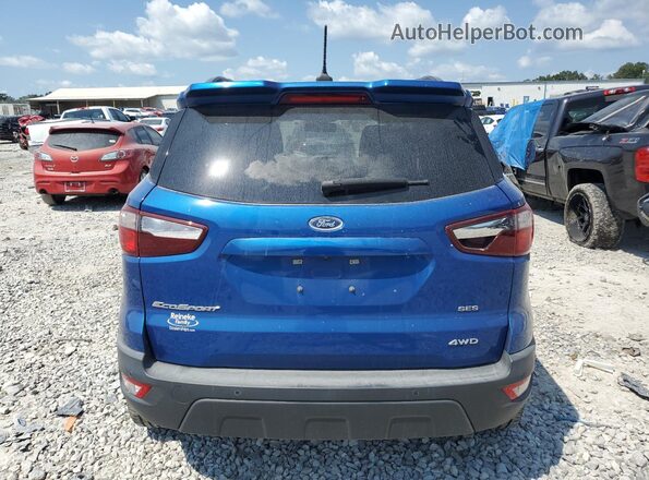MAJ6S3JL4LC312989 2020 FORD ECOSPORT Blue Вид ззаду