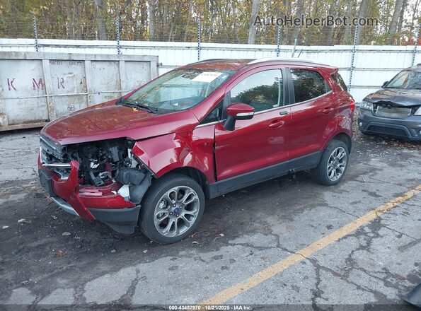 MAJ6S3KL2LC332771 2020 FORD ECOSPORT Red წინა მარცხენა ხედი სამი მეოთხედიდან
