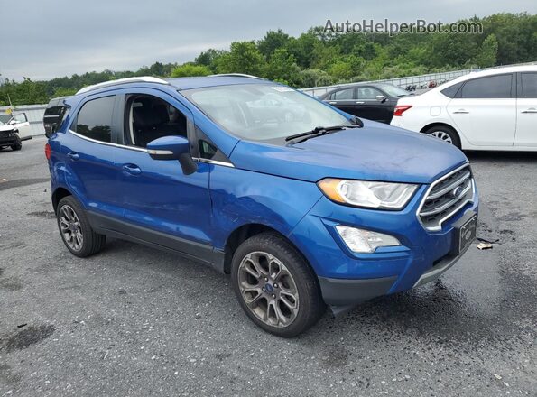 MAJ6S3KL9LC339734 2020 FORD ECOSPORT Синий Передняя правая четверть