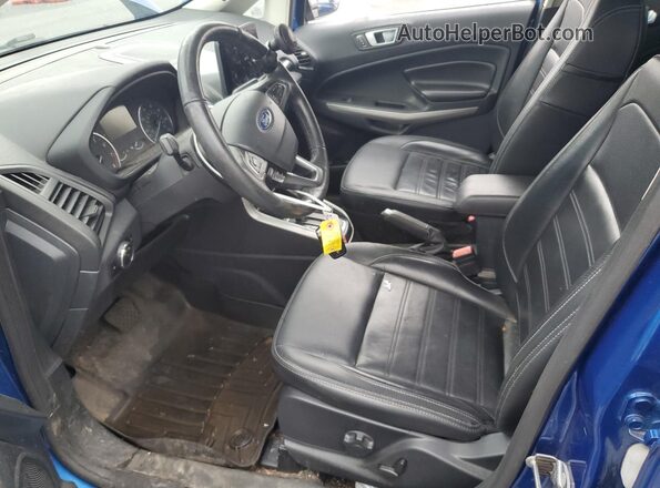 MAJ6S3KL9LC339734 2020 FORD ECOSPORT Синий Вид салона спереди