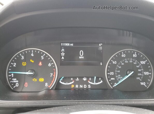 MAJ6S3KLXLC363170 2020 FORD ECOSPORT Black Widok zestawu wskaźników