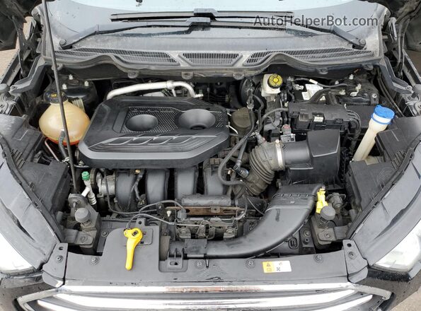 MAJ6S3KLXLC363170 2020 FORD ECOSPORT Black Widok komory silnika
