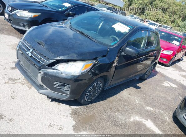 ML32AUHJ2MH012090 2021 MITSUBISHI MIRAGE Черный Передняя левая четверть