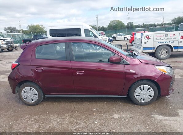 ML32AUHJ5MH004730 2021 MITSUBISHI MIRAGE Purple Widok wnętrza z tyłu