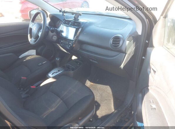 ML32AUHJ5MH010446 2021 MITSUBISHI MIRAGE Black Widok wnętrza z przodu