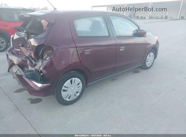 ML32AUHJ7PH003115 2023 MITSUBISHI MIRAGE Maroon Trasero derecho
