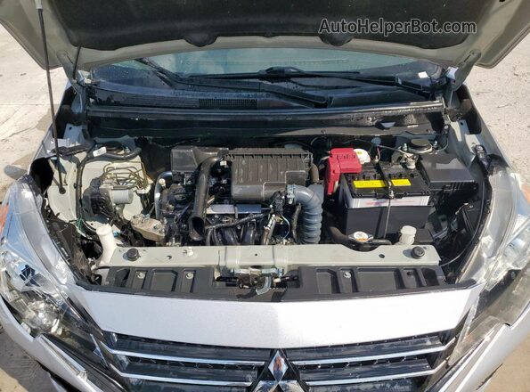 ML32AUHJ9MH007615 2021 MITSUBISHI MIRAGE Silver Widok wnętrza z tyłu