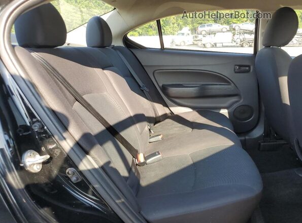 ML32F3FJ0JHF07322 2018 MITSUBISHI MIRAGE Black Widok tylnych siedzeń