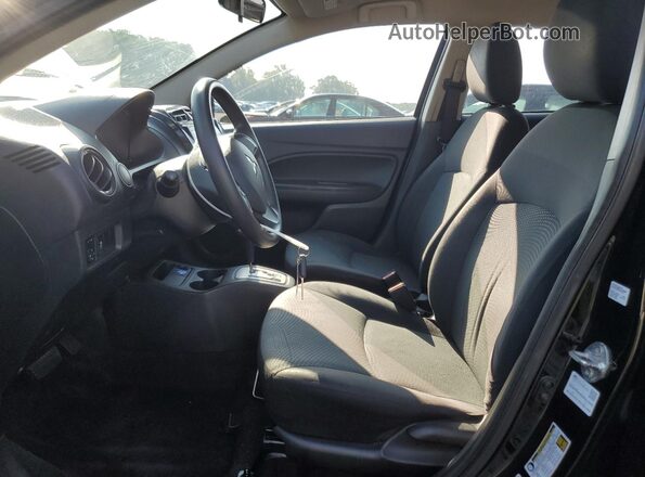 ML32F3FJ0JHF07322 2018 MITSUBISHI MIRAGE Black Widok wnętrza z przodu