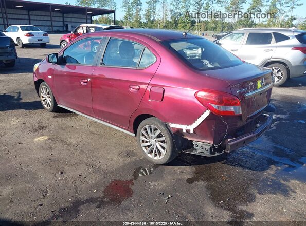 ML32F3FJ2KHF06089 2019 MITSUBISHI MIRAGE G4 Burgundy Հետևի ձախ