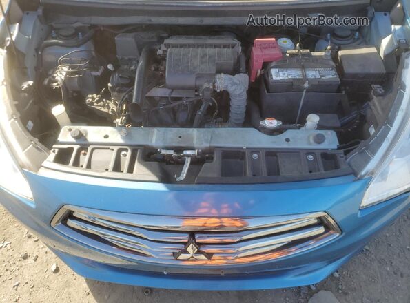 ML32F3FJ9JHF15712 2018 MITSUBISHI MIRAGE Blue Widok wnętrza z tyłu