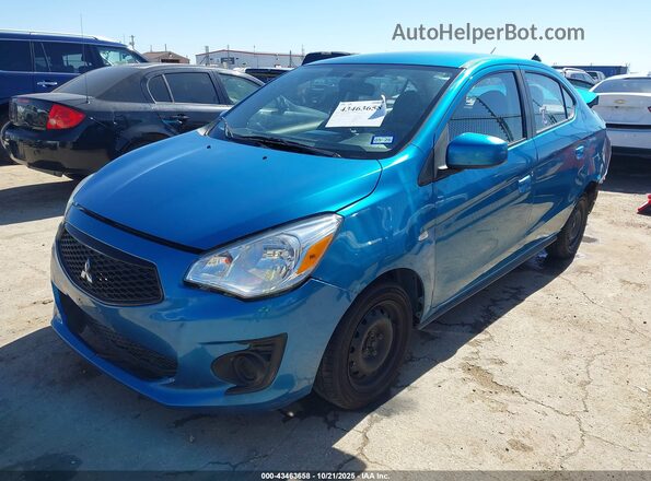 ML32F3FJ9LHF12537 2020 MITSUBISHI MIRAGE G4 Blue Առջևի ձախ երեք քառորդ տեսարան