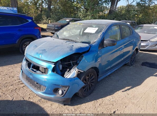 ML32F4FJ3LHF05816 2020 MITSUBISHI MIRAGE G4 Blue Vista tres cuartos delantera izquierda