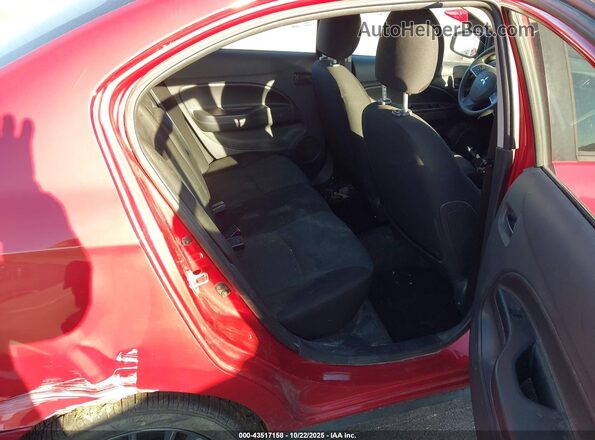 ML32FUFJ4MHF07396 2021 MITSUBISHI MIRAGE G4 Red VIN კოდის სტიკერის ხედი
