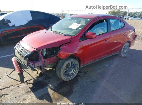ML32FUFJ4MHF07396 2021 MITSUBISHI MIRAGE G4 Red წინა მარცხენა ხედი სამი მეოთხედიდან