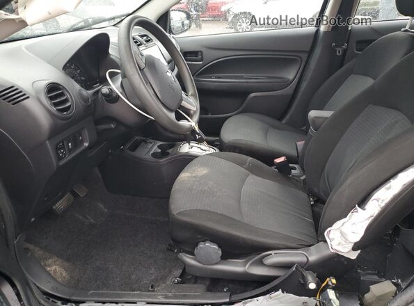 ML32FUFJ6MHF04273 2021 MITSUBISHI MIRAGE Black Widok wnętrza z przodu